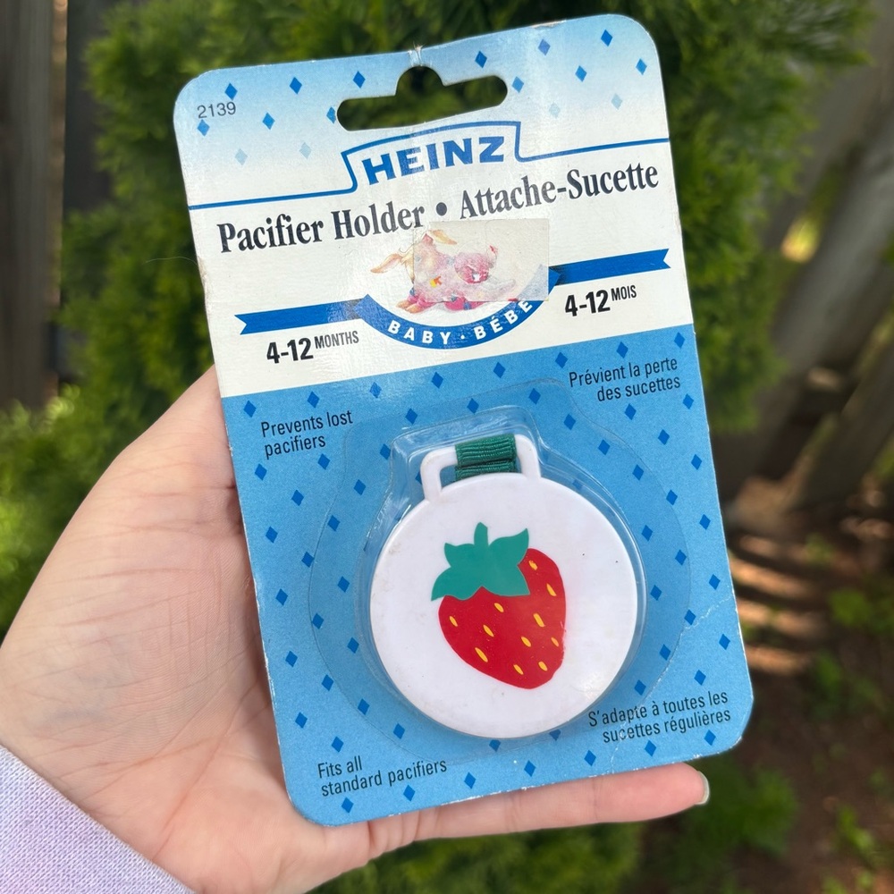 Vintage Heinz Strawberry Pacifier Holder